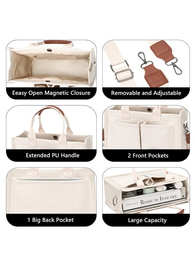 Tote Bag for Women Work - Everyday Bag with Pockets Crossbody Nursing Bag for Work Travel Nurse Gift  - Image 5