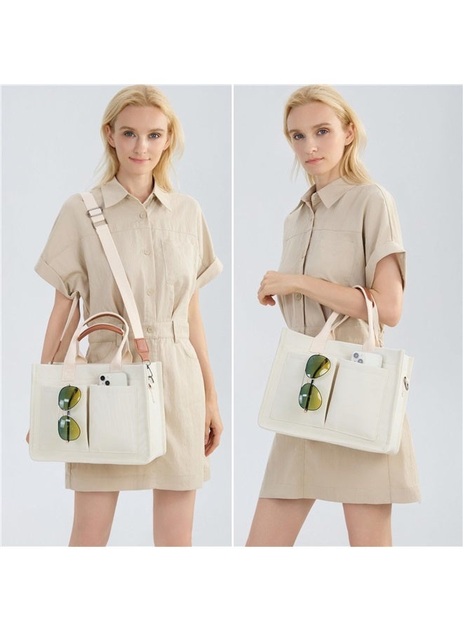 Tote Bag for Women Work - Everyday Bag with Pockets Crossbody Nursing Bag for Work Travel Nurse Gift  - Image 2