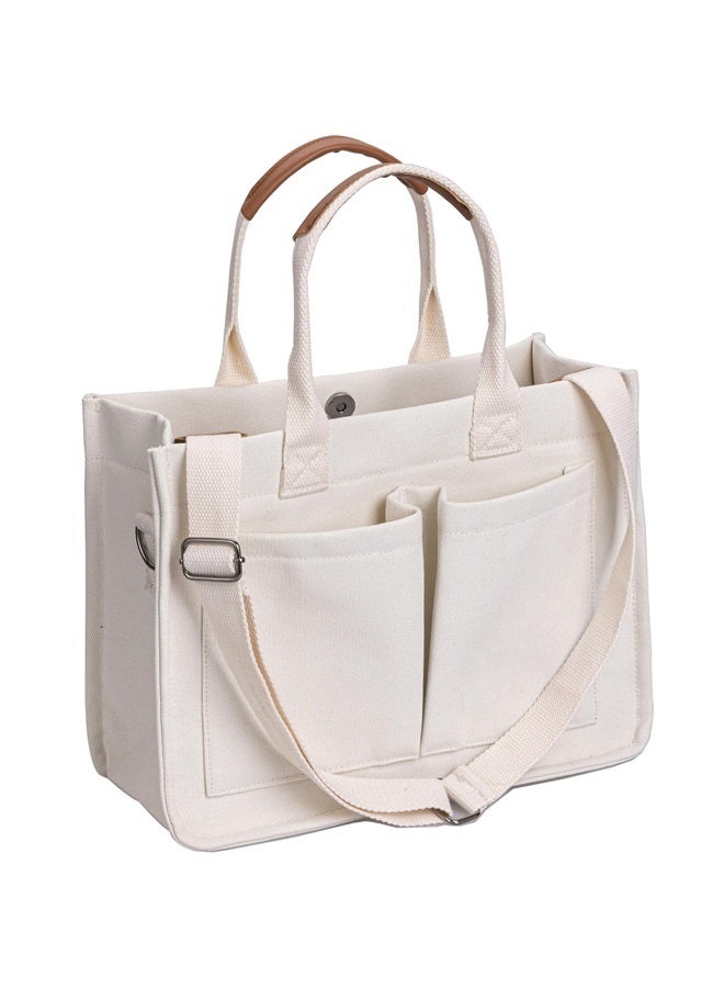 Tote Bag for Women Work - Everyday Bag with Pockets Crossbody Nursing Bag for Work Travel Nurse Gift  - Image 1