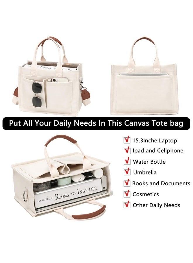 Tote Bag for Women Work - Everyday Bag with Pockets Crossbody Nursing Bag for Work Travel Nurse Gift  - Image 3