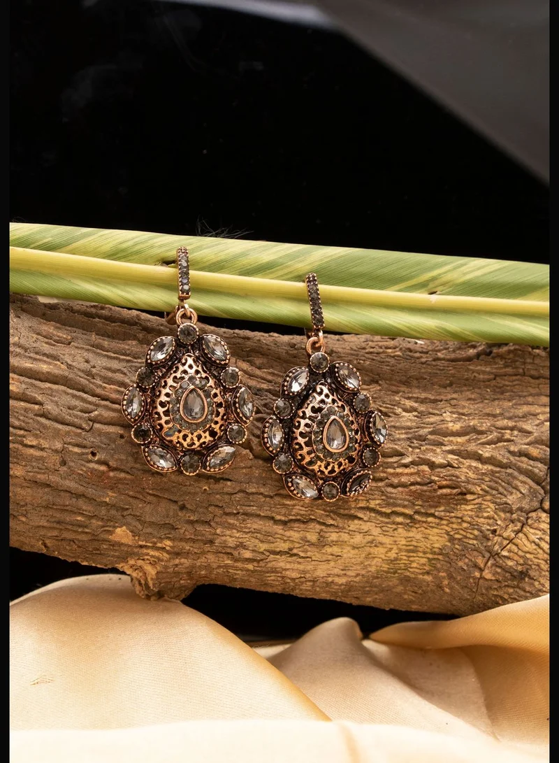 SOHI Trendy Designer Stone Drop Earring