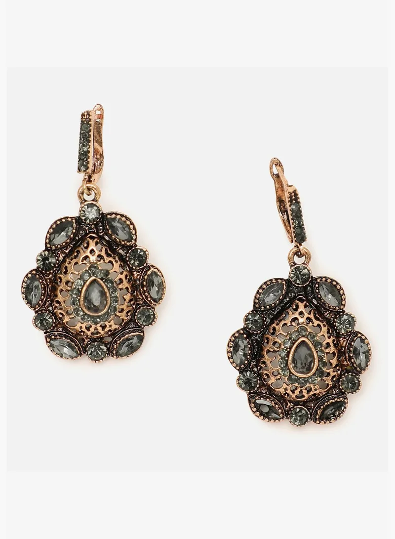 SOHI Trendy Designer Stone Drop Earring