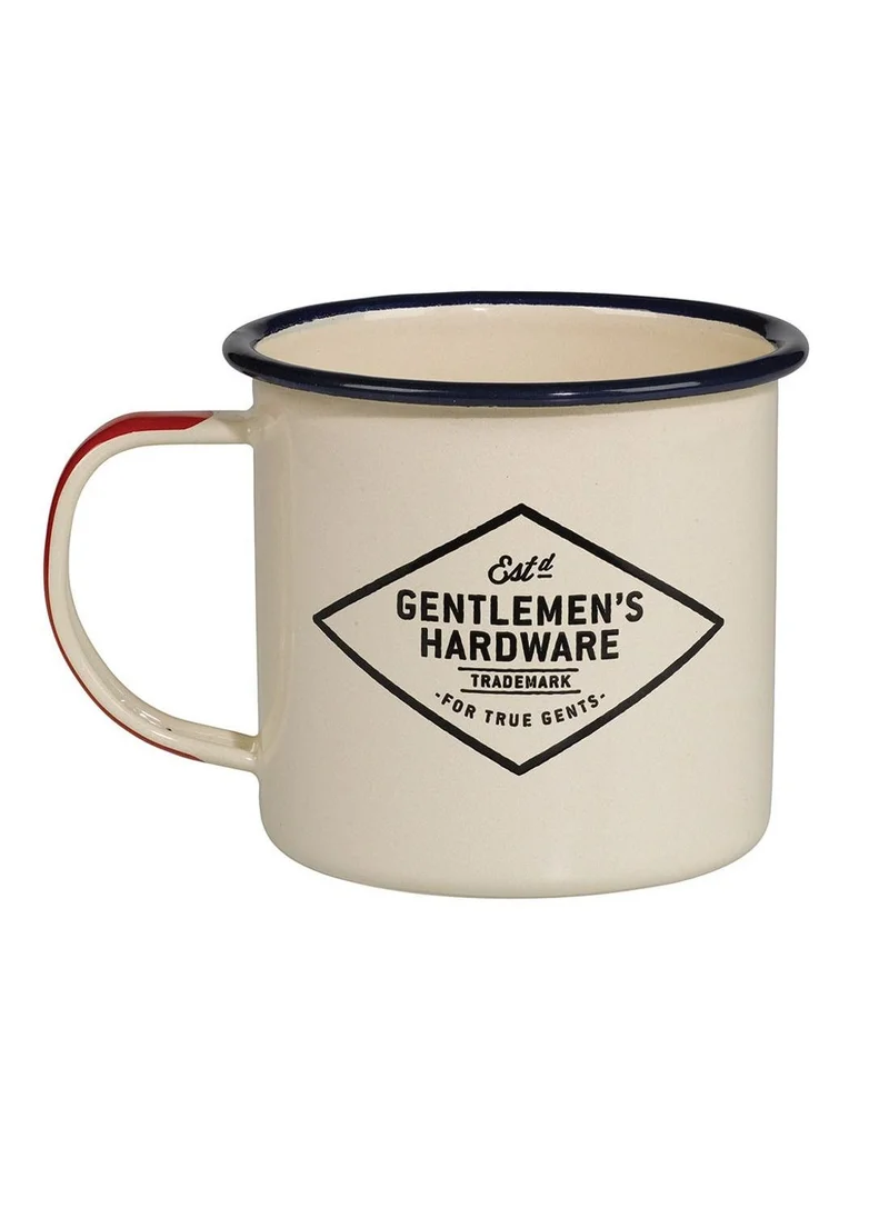 GENTLEMEN'S HARDWARE Enamel Mug - Cream Adventure Begins 13.5 fl oz
