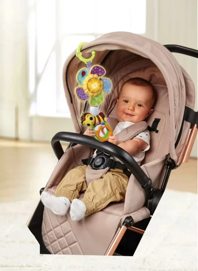 في تك Tug And Spin Busy Bee, Interactive And Developmental Toy With Sounds And Music, For Boys And Girls, Suitable For Ages 3 Months+
