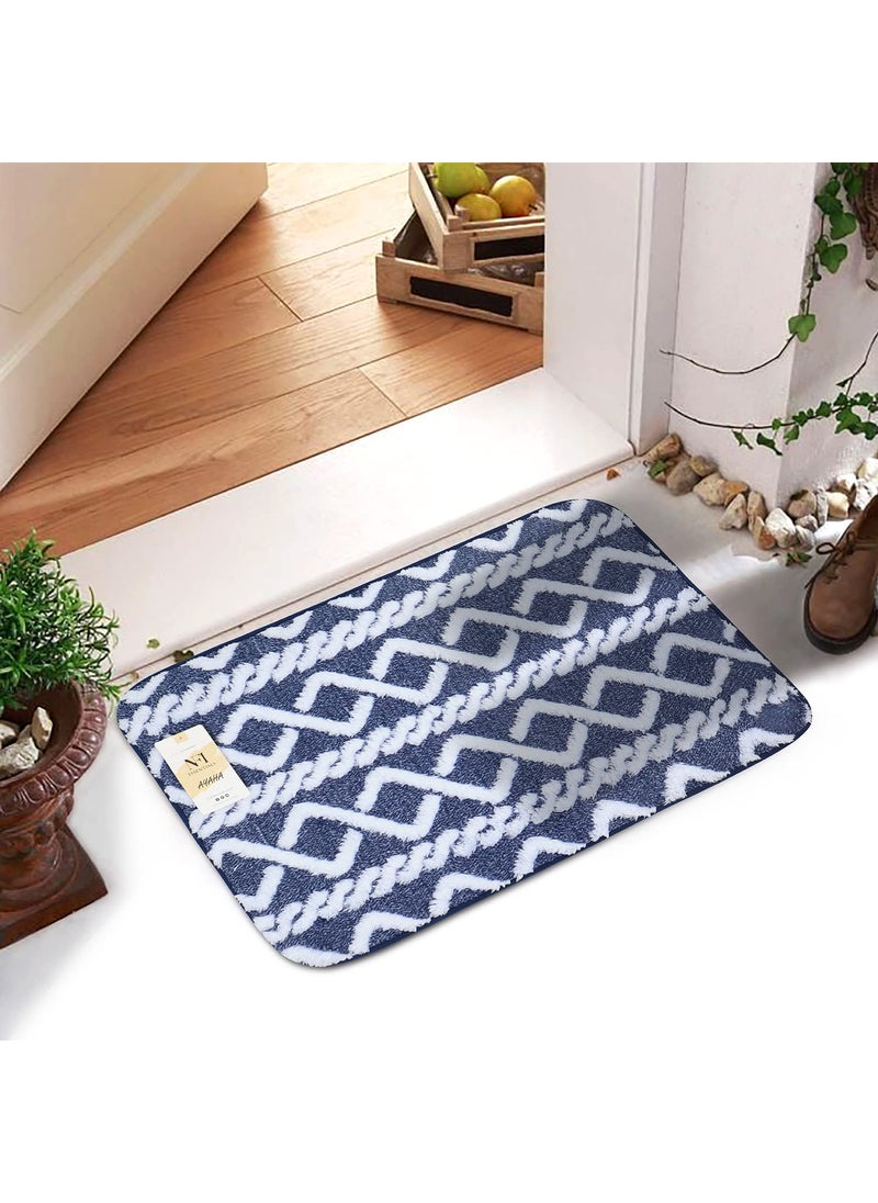 NFI essentials NFI essentials Microfibre Indoor & Outdoor Door Mat for Home, Bathroom,Bedroom,Kitchen,Floor Mat,Rainy Season Main Door Mat,Anti-Slip,Water Absorption Soft and Comfortable (58x38cm)  - Image 1