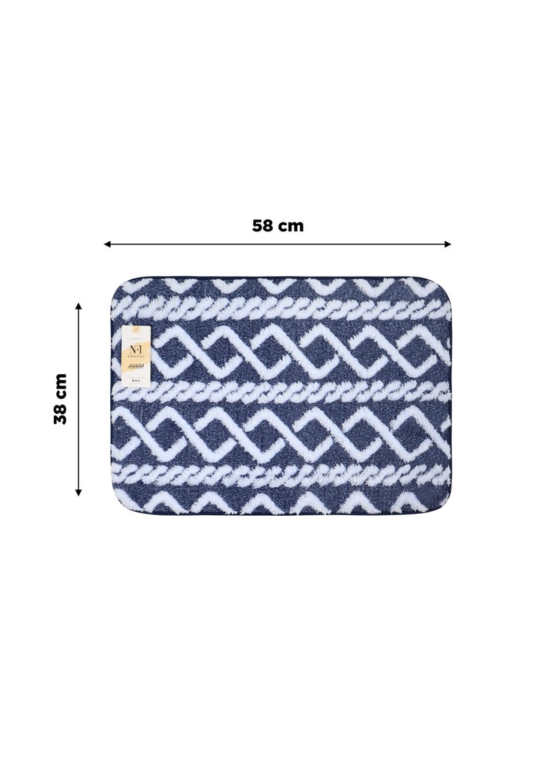 NFI essentials NFI essentials Microfibre Indoor & Outdoor Door Mat for Home, Bathroom,Bedroom,Kitchen,Floor Mat,Rainy Season Main Door Mat,Anti-Slip,Water Absorption Soft and Comfortable (58x38cm)  - Image 2