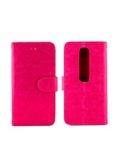 Case Cover For Vodafone Smart N10 Crazy Horse Texture Horizontal Flip Leather Case with Holder & Card Slots & Wallet & Photo Frame Magenta
