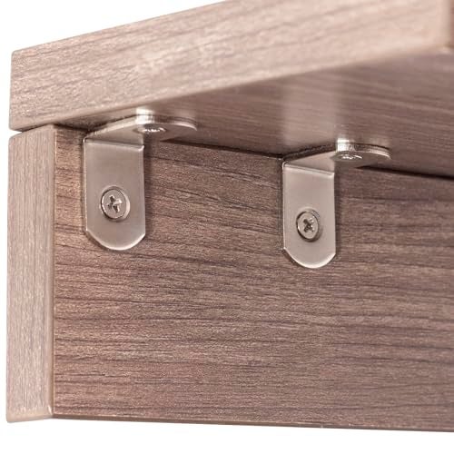 SDTWZW L Bracket 1" Corner Brace 90 Degree Right Angle Metal Support Fastener for Wood Shelves Furniture Desk Cabinet Chair Drawer, Pack of 16, Nickel Plated Silver - Image 3