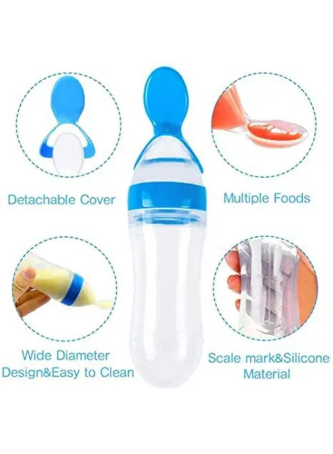 MiniMe Baby Bottle & Fruit Feeder Pacifier Gift Set | Feeding Accessories | 6+ Months | Blue | Food-Safe Plastic | Soft & Gentle on Baby's Skin | Durable | Easy To Clean | Ideal For Daily Use & Gifting. - Image 2