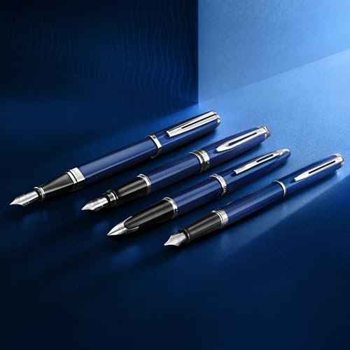 Waterman Hemisphere, Ballpoint Pen, Blue Lacquer with Palladium Trim, Medium Tip, Blue Ink, Gift Box - Image 3