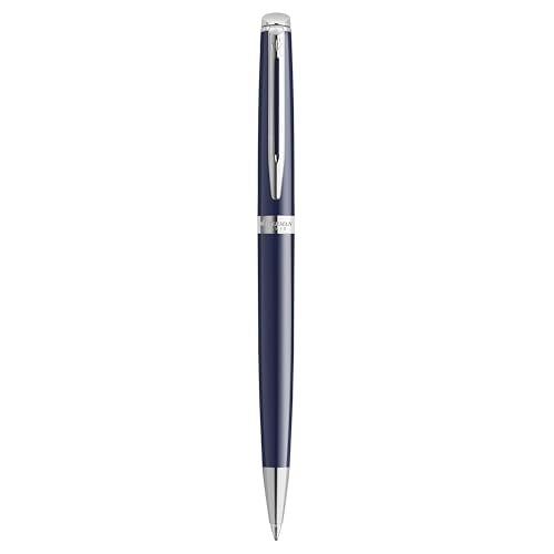 Waterman Hemisphere, Ballpoint Pen, Blue Lacquer with Palladium Trim, Medium Tip, Blue Ink, Gift Box - Image 5