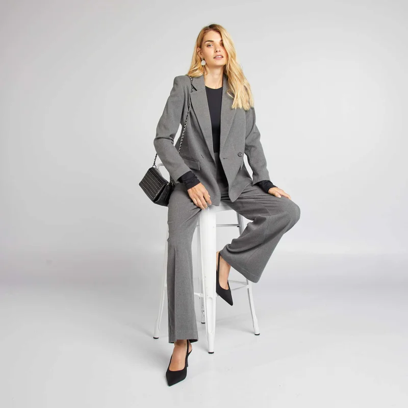 Kiabi Flannel Blazer Grey