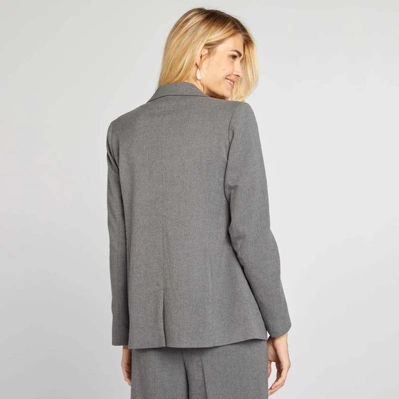 Kiabi Flannel Blazer Grey