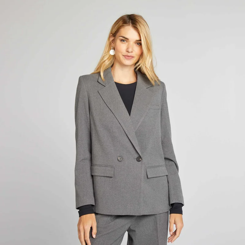 Kiabi Flannel Blazer Grey