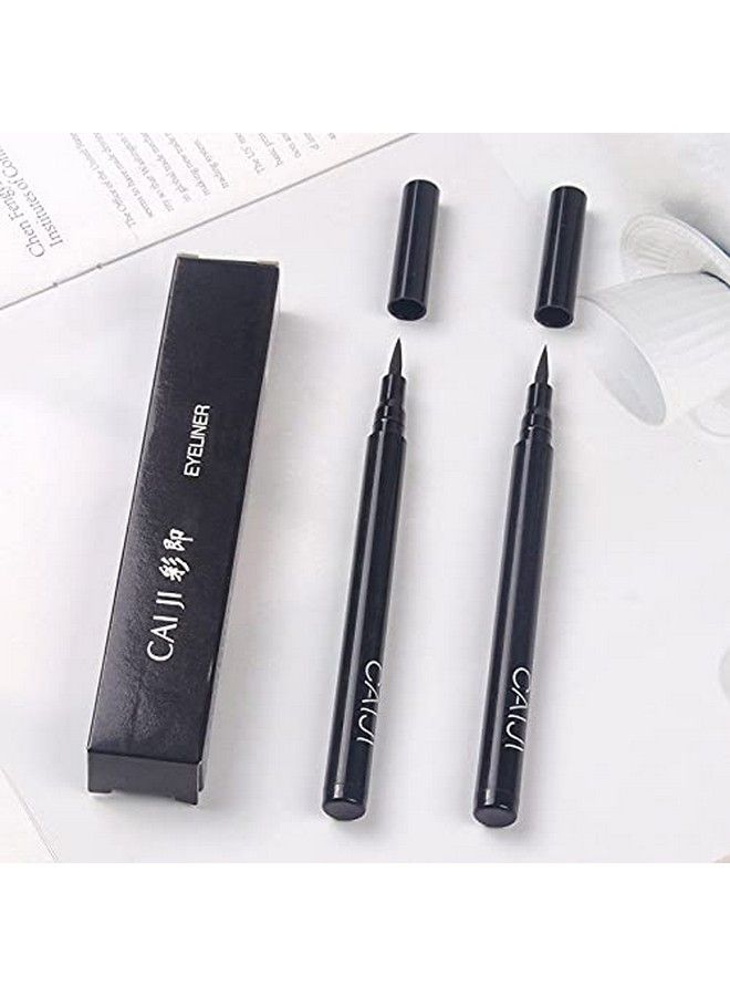 DNM Long Lasting Eye Liner Pencil Sweatproof Waterproof Black Color Eyeliner Cosmetic Makeup Liquid Gift for Women (1 Pcs) - Image 3