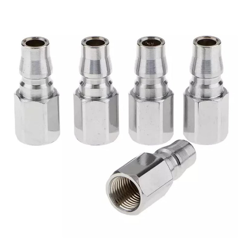 HOSEMART Pneumatic PF20 - Pack of 5 Quick Connector 1/4 BSP Aluminium Air Line Hose Quick Fittings Coupler - Image 4