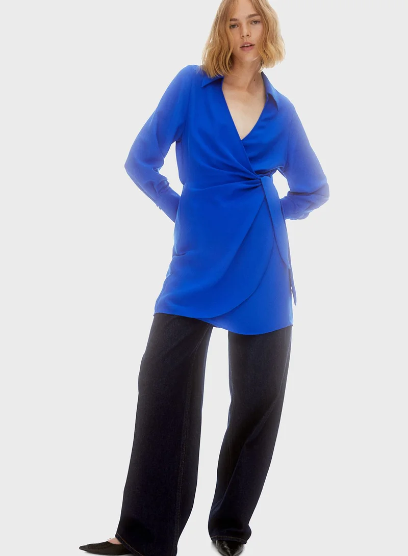 H&M Tie Detail Wrap Dress