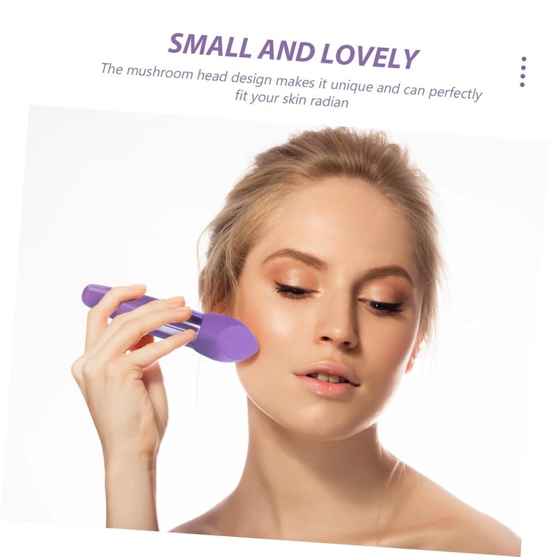 3Pcs Mushroom Makeup Pen Set Dual-use Blending Tools for Foundation and Concealer Portable Makeup Brushes for Skin Types for Beauty Enthusiasts and Travel - Image 3