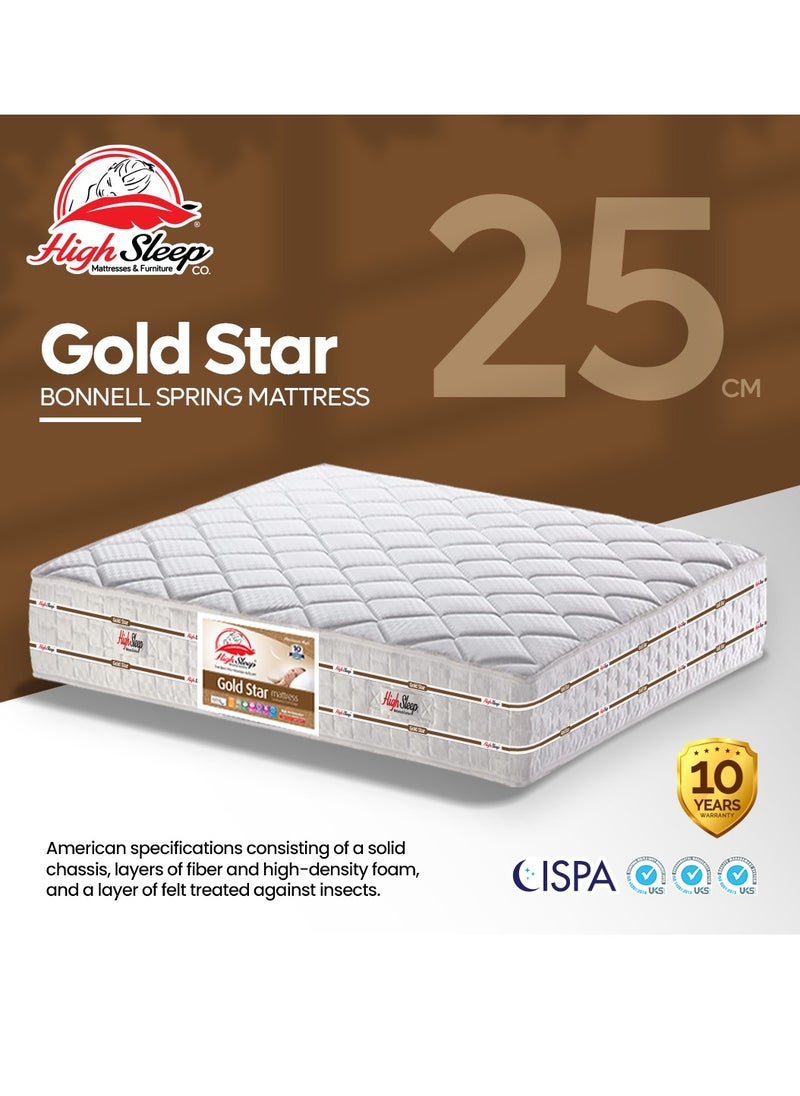 High Sleep - High Sleep Gold Star Mattress 160x195x25 cm - Image 1