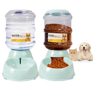 Pet Feeder Automatic Water Fountain Dispenser Waterer 3.5L Self-Dispensing Feeder for Small Large Dog Cat Puppy Kitten