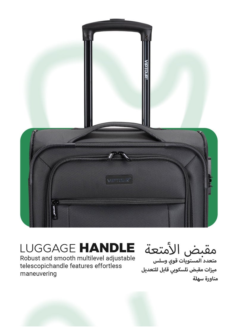 VIPTOUR - Lightweight Single Piece Luggage 20 Inch Trolley Bag With 4 Spinner Wheels - Image 1