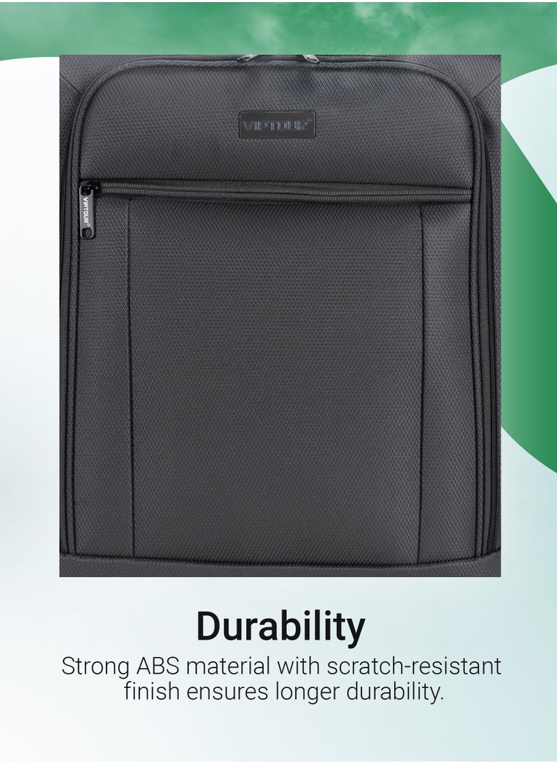 VIPTOUR - Lightweight Single Piece Luggage 20 Inch Trolley Bag With 4 Spinner Wheels - Image 1