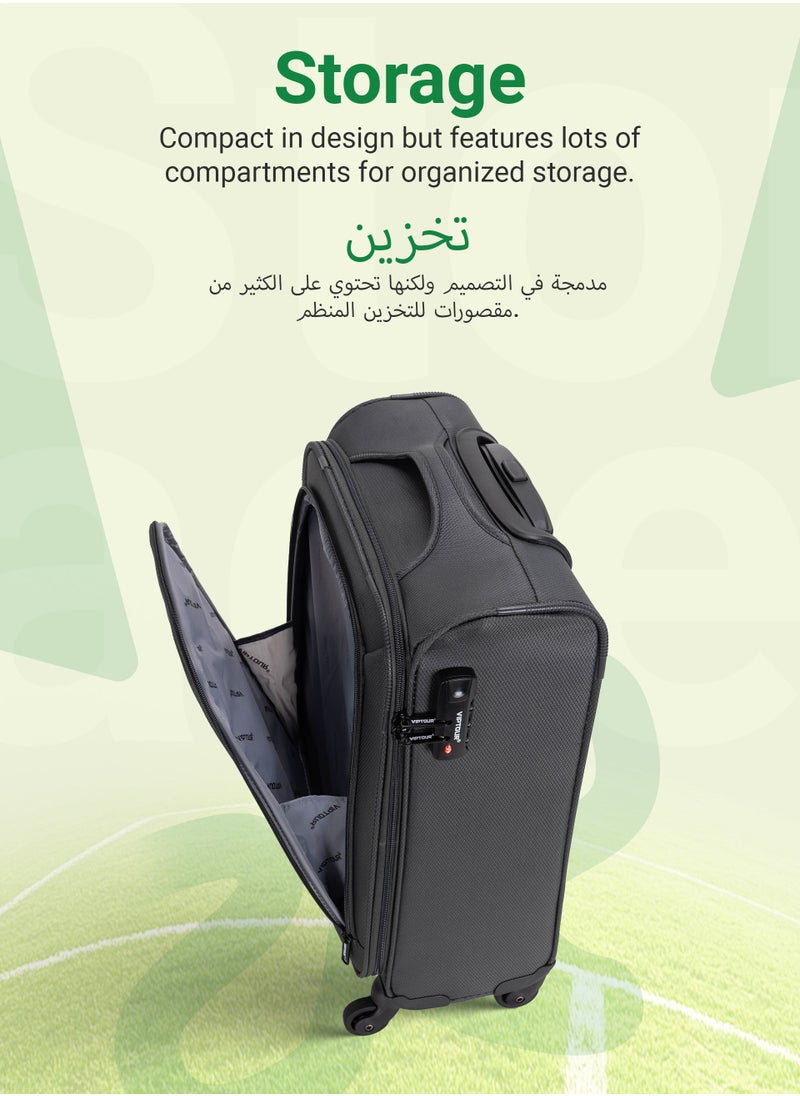 VIPTOUR - Lightweight Single Piece Luggage 20 Inch Trolley Bag With 4 Spinner Wheels - Image 1