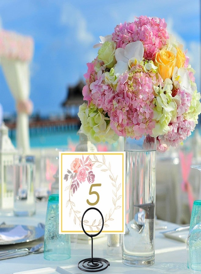 Hoewina 26Pcs Table Number Holders, Place Card Holder, Wire Picture Holder, Small Size Table Card Holders, Photo Holder for Centerpieces, Wedding Reception, Party, Birthday (Black) - Image 5
