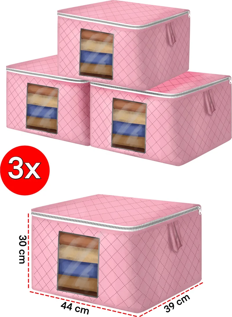 Seryat 3 Pieces Window Storage Bag Quilted Mini Sweater Storage Bag Product Dimensions: 44 x 39 x 30 cm x 3 Pieces