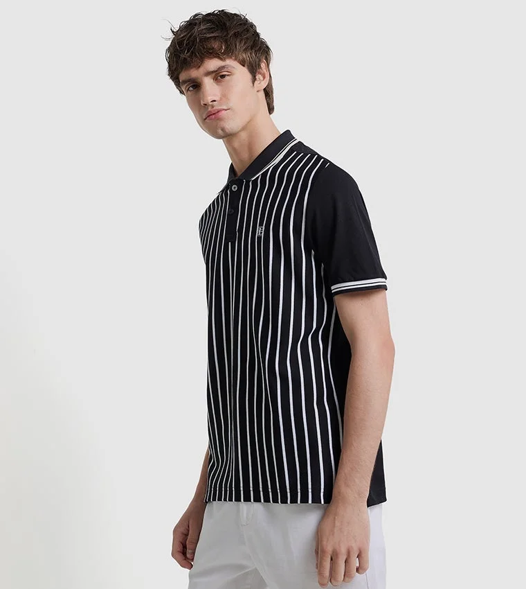 بين شيرمان Ben Sherman Men's Short Sleeve Striped Polo Tees