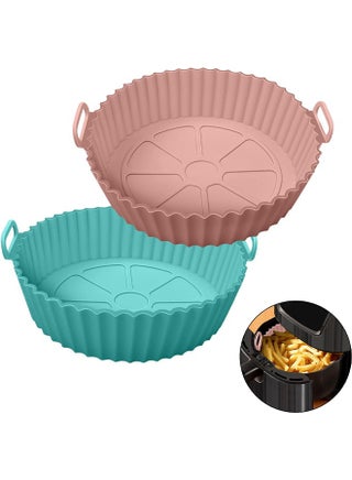 Air Fryer Silicone Pot, 2pcs Air Fryer Silicone Liners Round Food Safe Non-Stick Air Fryer Basket Accessories, Reusable Replacement of Flammable Parchment Liner Paper Fits 3QT - 5QT Air Fryer - pzsku/Z696BF602CA4D759CDA5BZ/45/_/1718475818/e6b2ad82-4ac6-4fa3-8b09-fa4f32cfa263