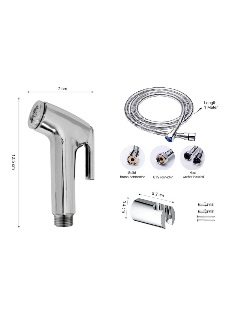 Drizzle DRIZZLE Conty Health Faucet with 1 Meter Flexible Tube and Wall Hook  - Image 2