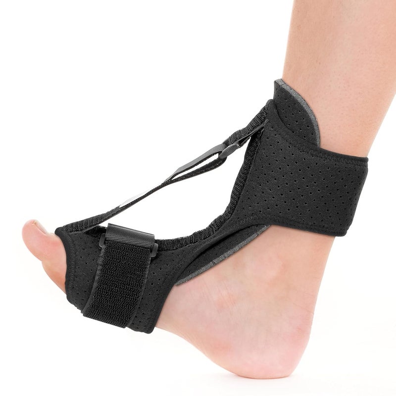 Fixed Ankle Brace and Breathable Foot Brace with Pressure Support, Black Ankle Sprain Support for Injury and Relief - Image 1