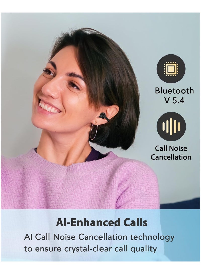 general Clip-on headset, Open-ear wireless bluetooth headset, Air conduction earbuds, Ultra-comfortable, Lightweight, Clear calls, Large drivers, 20 hours of game time, Bluetooth 5.4 Sports Running Exercise - Image 3