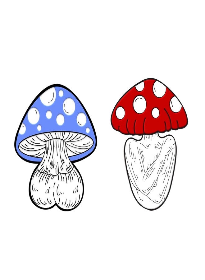 KOLIBROX Cute Pins for Backpacks - Cute Mushroom Jewelry for Women & Girls | Mushroom Accessories - Adorable Mushroom Pins | Mushroom Gifts for Teen Girls Clothing, Jackets, Bags & Hats - Image 1