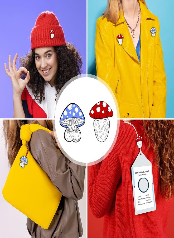 KOLIBROX Cute Pins for Backpacks - Cute Mushroom Jewelry for Women & Girls | Mushroom Accessories - Adorable Mushroom Pins | Mushroom Gifts for Teen Girls Clothing, Jackets, Bags & Hats - Image 3