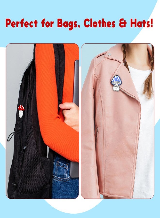 KOLIBROX Cute Pins for Backpacks - Cute Mushroom Jewelry for Women & Girls | Mushroom Accessories - Adorable Mushroom Pins | Mushroom Gifts for Teen Girls Clothing, Jackets, Bags & Hats - Image 4