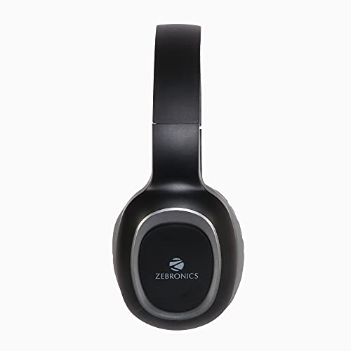 Zebronics Zeb-Paradise Bluetooth Wired Over Ear Headphones With Mic Black - Image 2