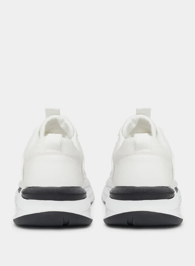 Styli Textured Street Style Lace Up Dad Shoes