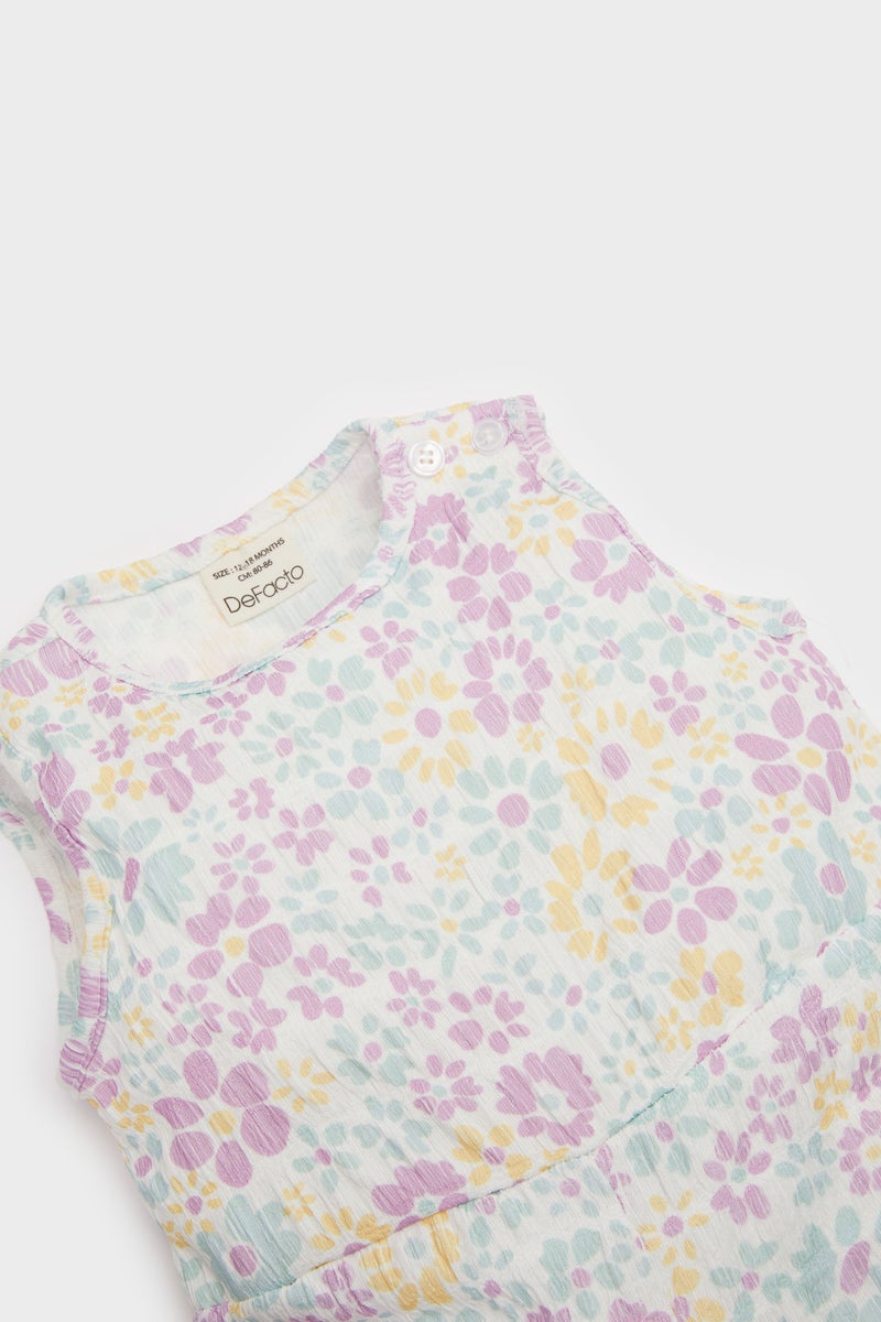 ديفاكتو جمبسوت بناتي فلورال منقوش - Image 2