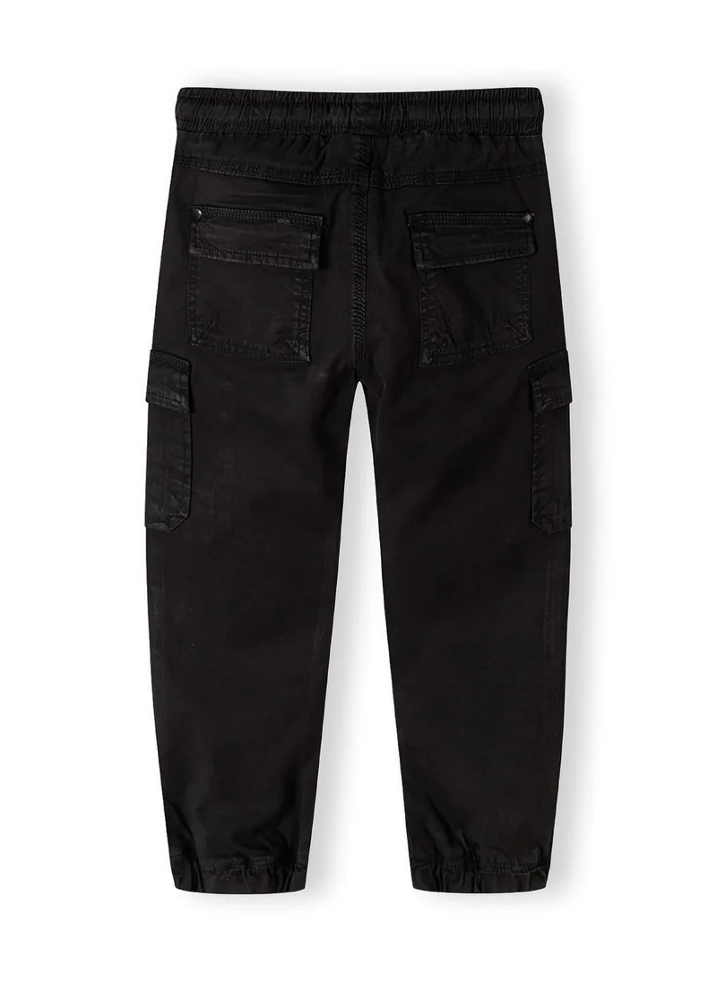MINOTI Kids Boys Cargo Trousers with Pockets and Elastic Cuffs