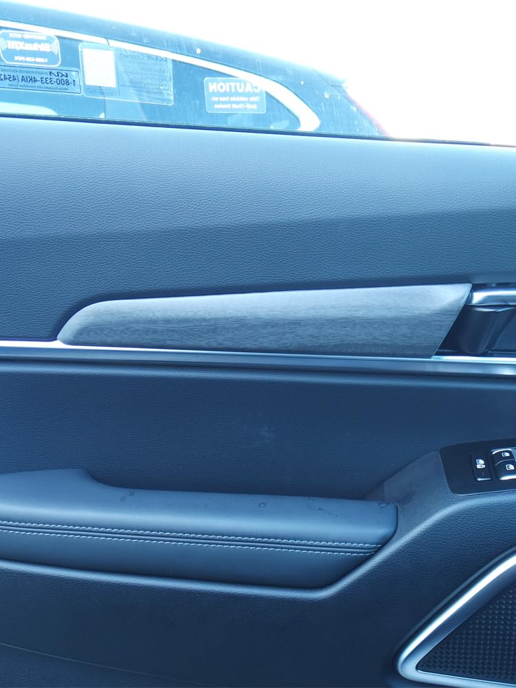 JUIVEEL Matte Wood Grain Style Interior Door Panel Trim Door Covers Inner Door Handle Panel Compatible with Kia Telluride 20202024 Accessories