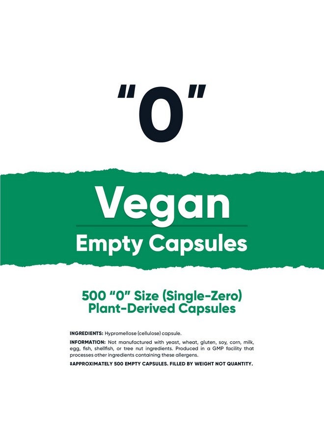 Nutricost Empty Capsules Size 0 Vegan - 500 Clear Empty Plant-Based Capsules - Kosher Certified, Halal Certified, Non-GMO, Soy Free, Gluten Free, Vegetarian - Image 2