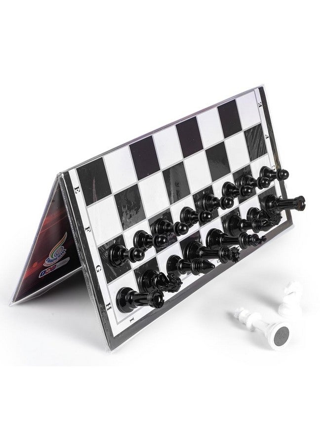 راتاناز مجموعة رقعة شطرنج مغناطيسية قابلة للطي من راتنا إكسبيرت مع قطع مغناطيسية للأطفال والكبار (13 × 13 بوصة، لوحة باللونين الأبيض والأسود) - Image 2