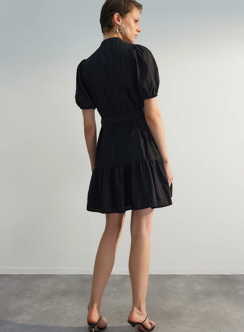 trendyol Belted Mini Dress