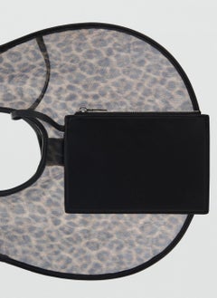 MANGO Semi-Sheer Leopard Handbag  - Image 3
