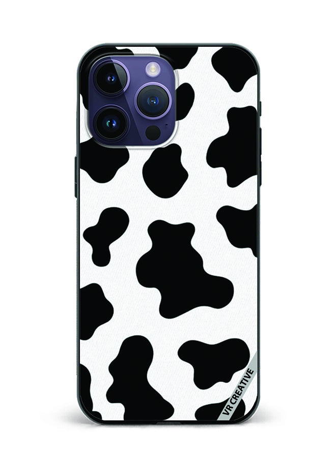 VR CREATIVE Protective Case Cover For Apple iPhone 16 Pro Max Cow Print Design Multicolour