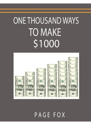 One Thousand Ways to Make $1000 - pzsku/Z696D2575026CF3DCC6FCZ/45/_/1737571192/b872ec5e-e51a-48f0-9f23-01ba04df6fa9