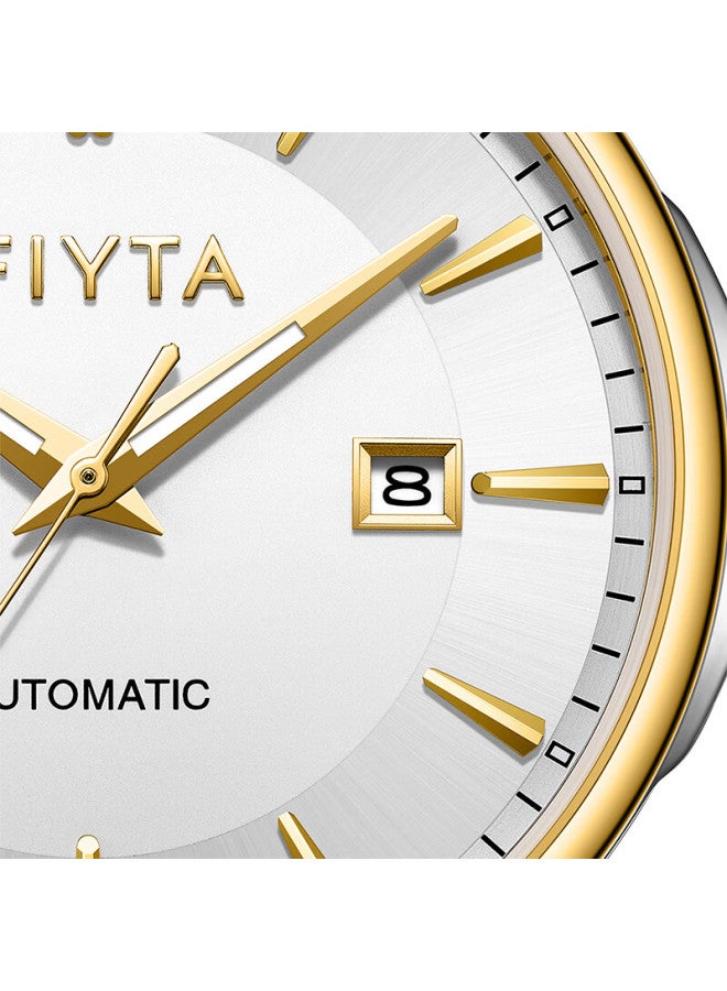 Fiyta Core Motion Series "wealthy Leader" Automatic Mechanical Men's Watch With Two-tone Steel Bracelet Holiday Gift For Men - Image 2