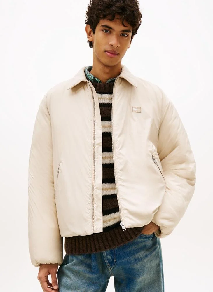 تومي جينز جاكيت بياقة مبطنة